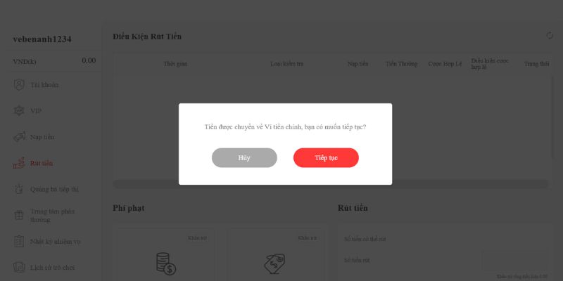 Xác nhận rút tiền N666